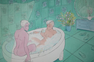 RG 04 Rocío García La Bella Samurai The Beautiful Samurai 2021 Oil on canvas 62 9 H x 74 8 W copy 2